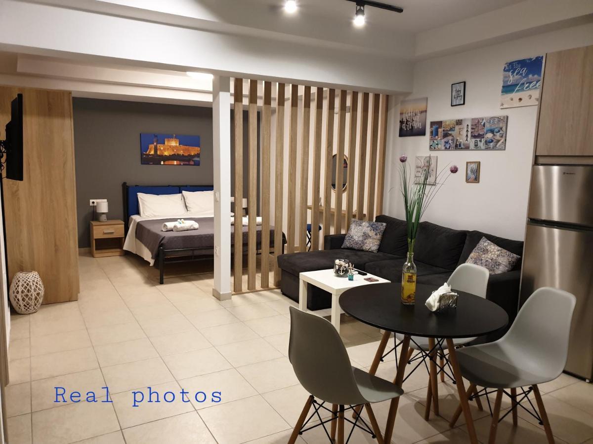 Ferienwohnung Blue - Comfy Center Rodos Asgourou Exterior foto